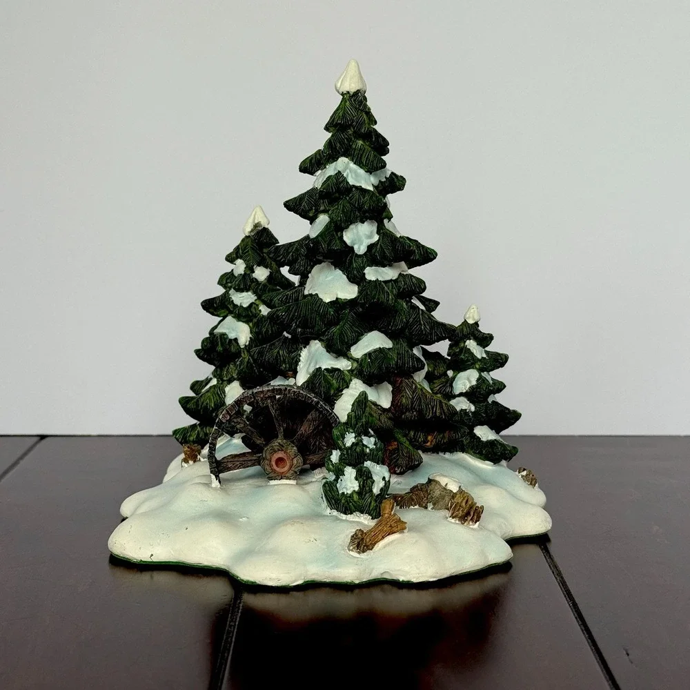 Department/Dept‎ 56 Wagonwheel Pine Grove (52617) w/Box Village Wagon Wheel